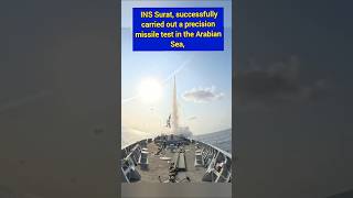 🛥️Indian Navy indigenous Guided Missile Destroyer 🚀 #INSSurat #INS #indiannavy #missile