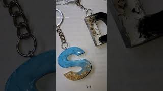 Personalized Resin Alphabet Keychains✨#ResinArt #AlphabetKeychain#customgift #YouTubeShorts#ytviral