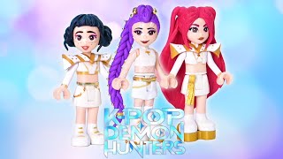 Making KPop Demon Hunter's Golden outfits in LEGO 🌟 doll repaint DIY craft