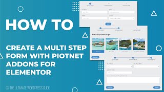 Create a Multistep Form with Piotnet Addons for Elementor (PAFE)