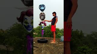Frog Joker Gorilla and Red Dame, VfxMagic Video |#youtubeshortsmagicshots#vfxshorts #funny#comedy
