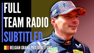 "oh my god that's really bad" - Verstappen Full Team Radio - Belgian Grand Prix Qualifying 2025