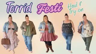 🌟 TORRID FESTI LINE Try-On Haul | Plus Size Festival Fashion & Styling Tips! 🌸🎶