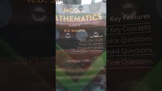 Rd sharma class 9 mcq book