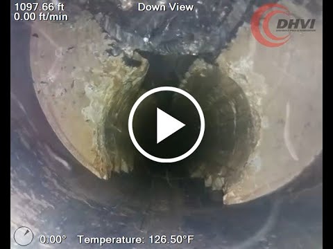 DHVI Collapsed casing ghost hole downhole video