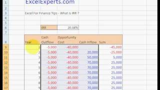 ExcelExperts.com - Excel For Finance Tips - What is IRR ?