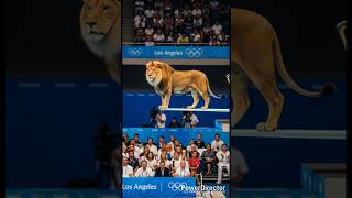 動物 オリンピック 高 飛び込みAnimal Olympics Diving #lion  #giraffe #elephant #animal #fyp #shorts
