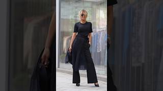 The Art of Black: From Tailored Essentials to Flowing Silhouettes #streetstyle #chicstyle #ootd