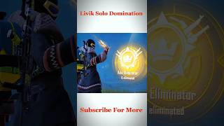 Livik Solo Domination #bgmishorts #bgmi #bgmiindia #bgmilive #iphonrbgmi #4fingerclaw
