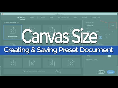 Creating and Saving Preset Document