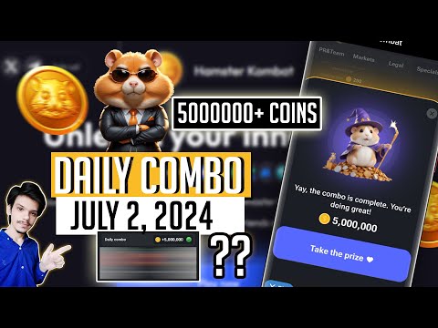 (5M+ Coins) HAMSTER KOMBAT Daily Combo Today 2 July 2024 🤑 | Daily Combo Hamster Kombat Today 2 July
