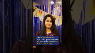 AIR - 283 | #NEETMDS 2025 | Dr. Pavneet Kaur | DBMCI MDS #dentalstudents
