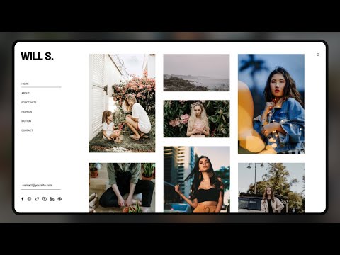 Will | Photographer Portfolio HTML/CSS Website | With Source Code