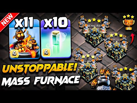 TH17 Attack Strategy With FURNACE 2025 | TH17 Furnace Attack Clash of Clans | Town Hall 17 Attack