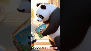The panda cub thought his father was ignoring him. #shorts  #cute #pandacub #cat #funny