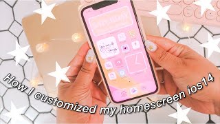 How I customized my ios14 homescreen - extra - free icons & background 💕