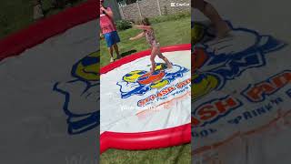 Wow 12 foot splash pad & slide summer water fun #summerfun
