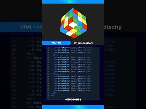 Cubo animado em #htmlcss #frontend