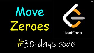 Move zeroes | Leetcode