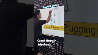 Crack Repair Methods || YAHYA SIR || #cement #home #concrete #construction #structure #cracks
