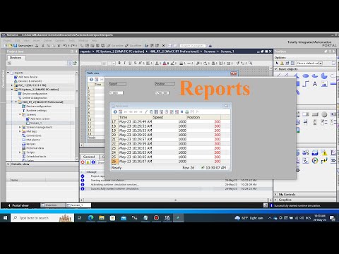 TIA Portal WinCC how to create reports