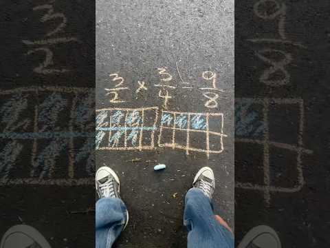 Divide fractions with rectangles! #maths #mathtutor #dividingfractions #mathhelp