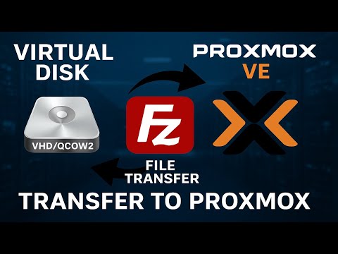 How to Migrate a Virtual Disk to Proxmox using (FileZilla Client)