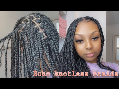 BOHO KNOTLESS BRAIDS 🤍✨