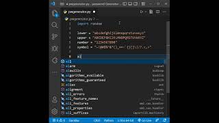 TUTORIAL PYTHON - Password Generator #shorts