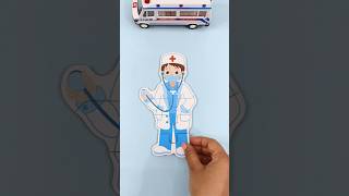 🏥 💊 Doctor Puzzle - Learn Professions | Doctor Checkup Song #cocomelon #toddlerlearning #shorts