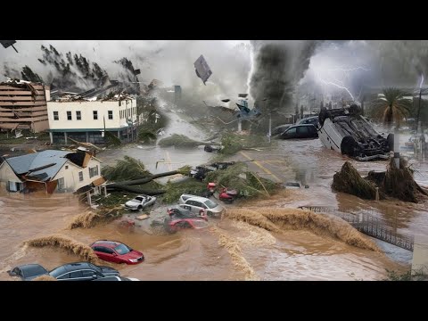 US in chaos: Powerful storms and giant hail hit Florida, killing people, destroying homes