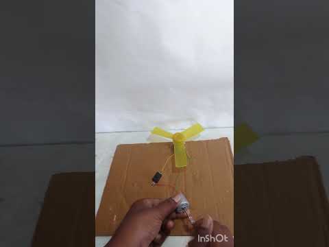 electricity generated experiment with rotate motor