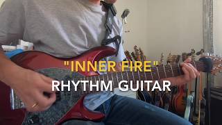 "Inner Fire" rhythm guitar feat. Juan Alderete (bass) & Harry Gschoesser (drums)