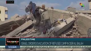 Israel orders evacuation of refugee camp in Deir al-Balah