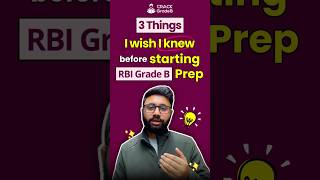3 Things I Wish I Knew Before Starting RBI Grade B Preparation