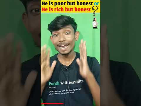 🤔Which one is right?|He is poor but honest/He is rich but honest| #shorts #youtubeshorts