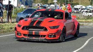 Cars Leaving a Car Meet!