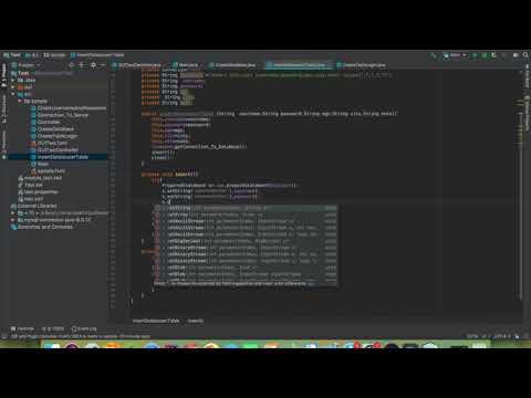 how Insert Data to Table Using javafx and mysql