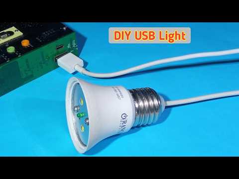 How to make USB Light Bulb Add touch button switch circuit