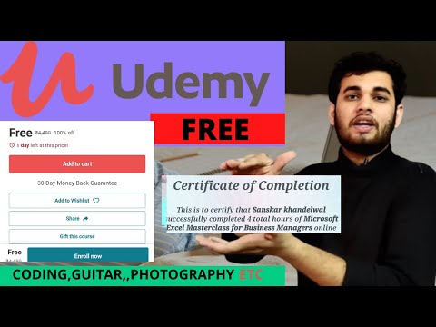 Get paid udemy course for free [HINDI] Free udemy courses with certificate|Udemy courses coupons.