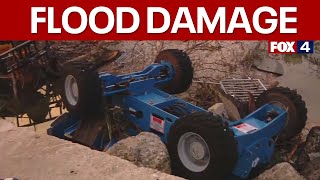 Texas flooding: Damage left behind by floodwaters