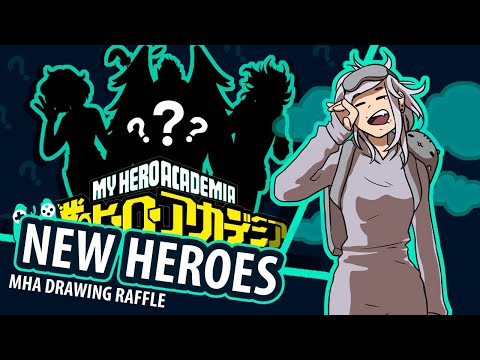 Drawing NEW HEROES for MY HERO ACADEMIA [Raffle Winners!]