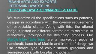 Best Marble Inlay Table Tops Exporter Maahi Arts and Exports