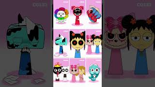 Incredibox Sprunki! New Characters All Phases 1-9  #incrediboxsprunki #sprunki #animation