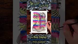 #2122 The Many Faces: Ink Painting Timelapse with Ray Taylor
