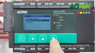 ADTEK ELECTRONICS - NEW PRODUCT AEMDRB- Instruction- Viewing the Meter's Information and Version