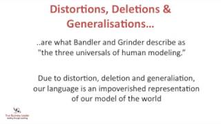Meta Model - Distortions, Deletions and Generalisations