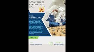 USFDA CERTIFICATE | Food and Drug Administration | #royalimpactcertificationltd #usfdacertificate