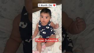3 Month Old learning to Sit ❤️ #youtubeshorts #trending #shortfeed #cutebaby #ytshorts #youtubeshort