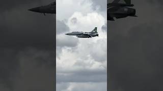 Pakistan 🇵🇰 Air Force JF-17 Thunder Block III’s departing RIAT 2025 heading home at RAF Fairford!